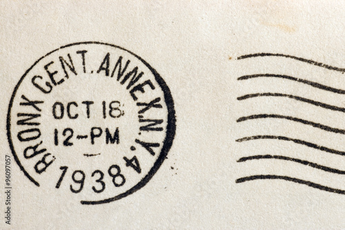 Vintage yellowed envelope