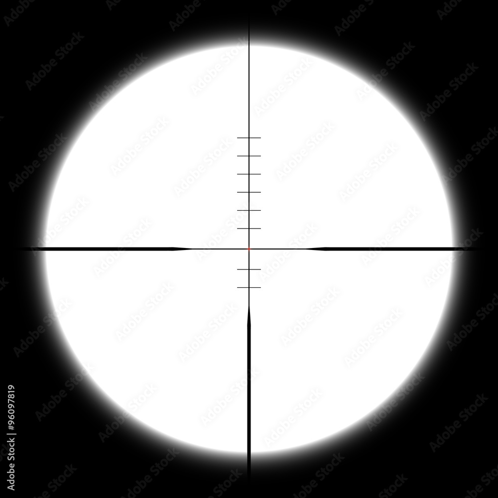 Vector sniper optical sight with crosshair and red dot Vector sniper optical sight with crosshair and red dot