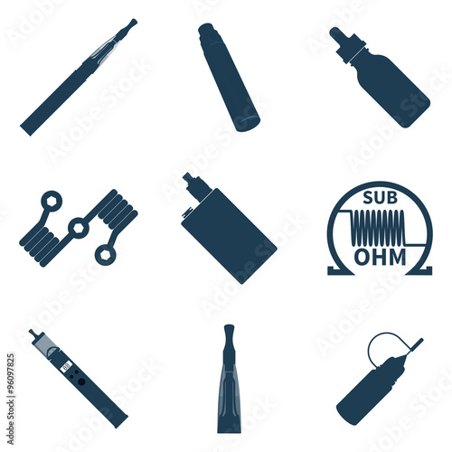 Vector Vape icons set