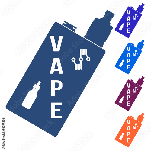 Vector vape sign - electronic cigarette