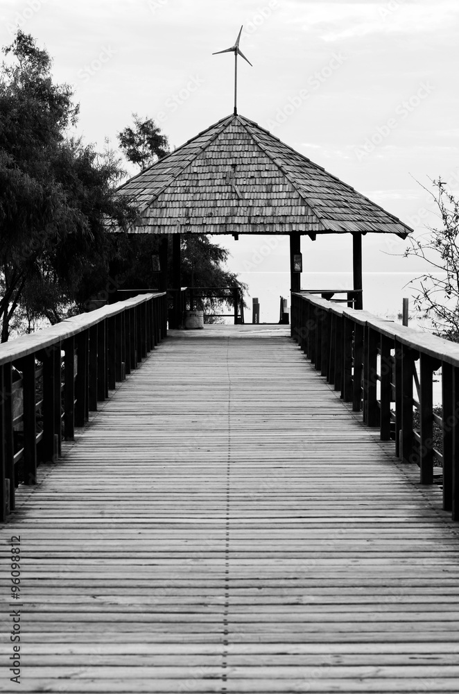 Fototapeta premium Malecon Chapala lake