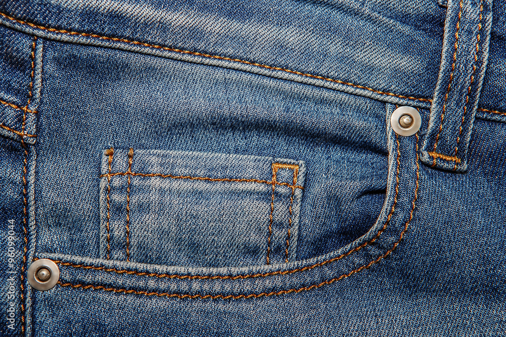 Texture background of jeans , Pocket detail Texture background of jeans , Pocket detail