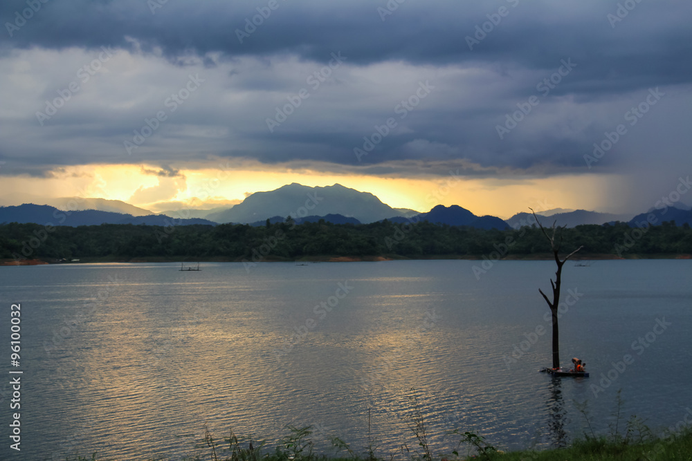 Vajiralongkorn dam at Khao Laem National Park in Kanchanaburi Province,Thailand. Vajiralongkorn dam at Khao Laem National Park in Kanchanaburi Province,Thailand.