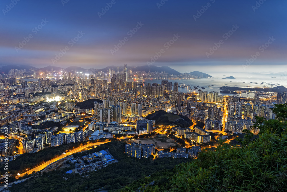 Hong Kong City Sunset