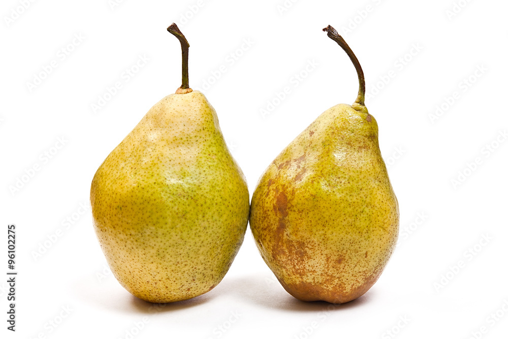 Ripe pears isolated on white background Ripe pears isolated on white background