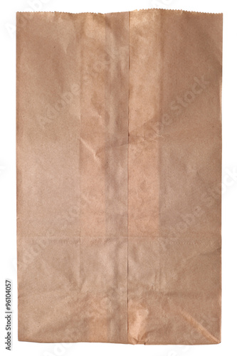 crumpled paper bag background