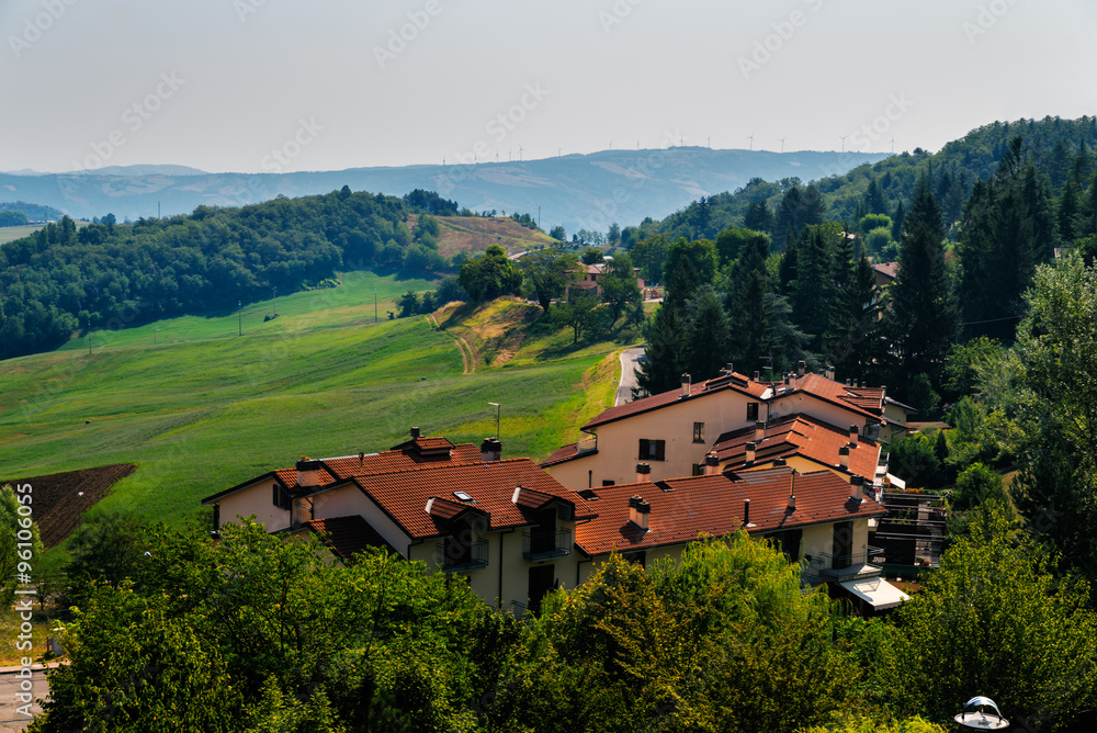 small village in Tuscany, Italy