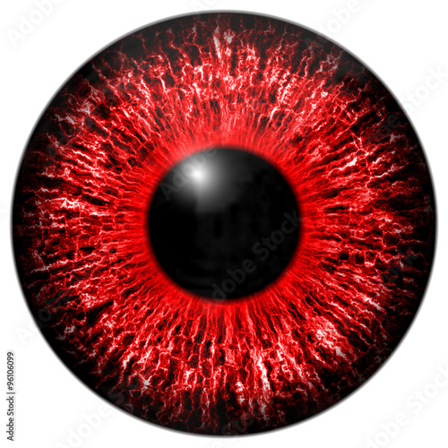 Red eye iris