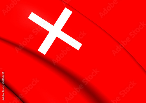 Tableau sur toile Flag of Schwyz, Switzerland.