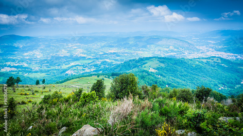 Foix surroundings in Ariege, France.