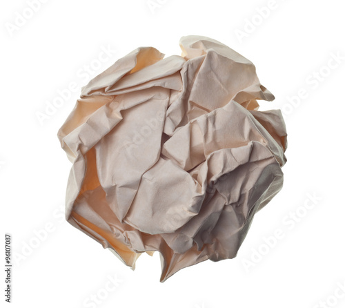 crumpled paper ball