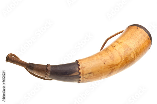 powder horn isolated