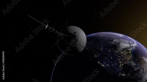 Voyager Spacecraft leaving Earth