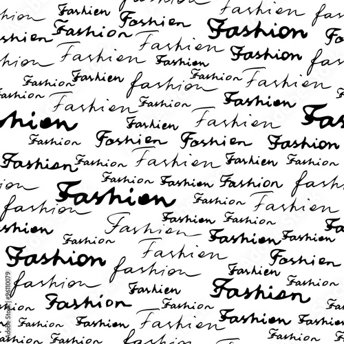 Lettering of fashion.