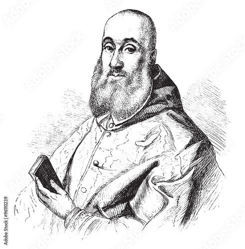 Antoine Perrenot de Granvelle, vintage engraving.
