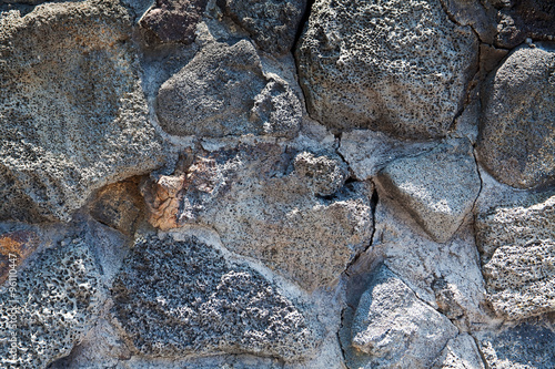 hawaiian lava rock wall