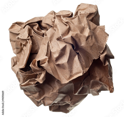 crumpled paper ball