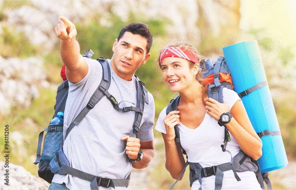 Fototapeta premium Hiking.