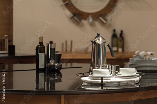 Metal Cafetiere Coffee Set