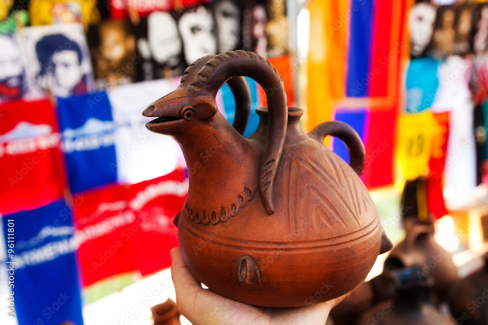 Merchandise in a flea market
