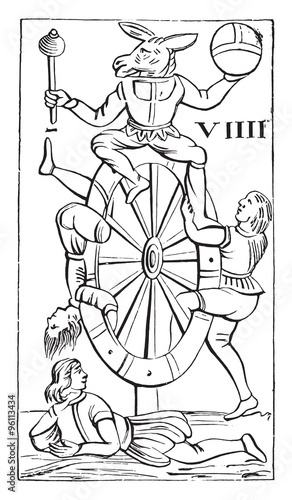 Map a set of Italian tarot cards, the game of Minchiate (Nationa