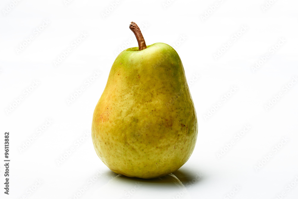 Pear on white