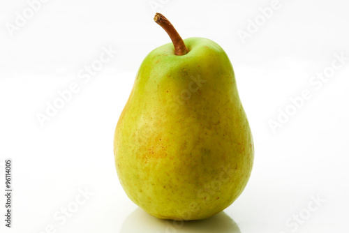 Delicious pear on white