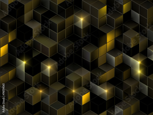 Fototapeta Naklejka Na Ścianę i Meble -  3D cubes abstract background