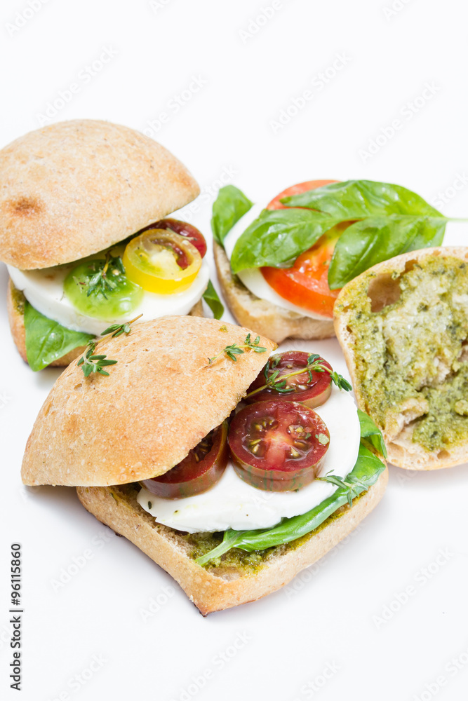 fresh mozzarella tomato sandwich with basil fresh mozzarella tomato sandwich with basil