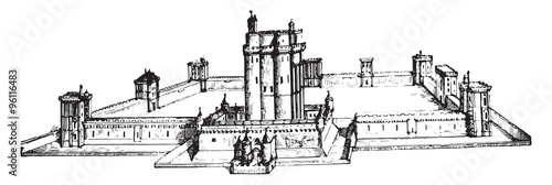 Chateau de Vincennes as it was still in the seventeenth century,