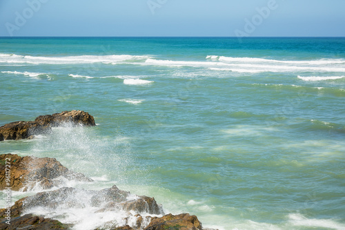 Beautiful turquoise sunlit ...