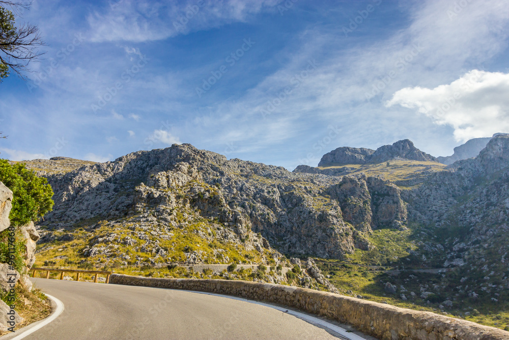 Beautiful view of Sa Calobra on Mallorca Island, Spain