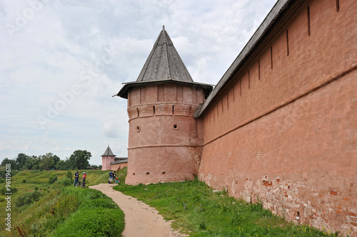 the fortress walls of the monastery of the Savior and St Euphemi