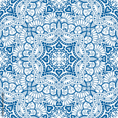 Blue seamless pattern.