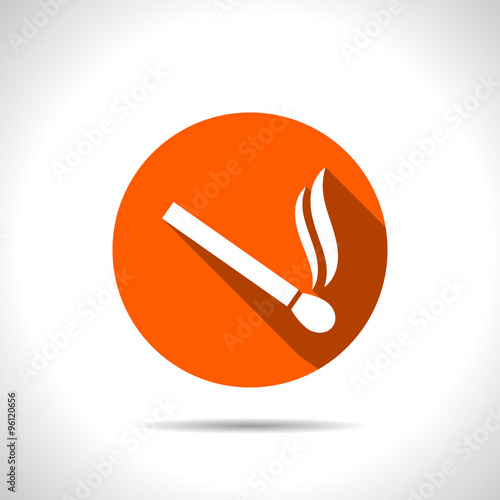 match vector flat icon