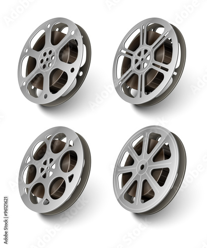Movie video movie film disks with tape isolated set for