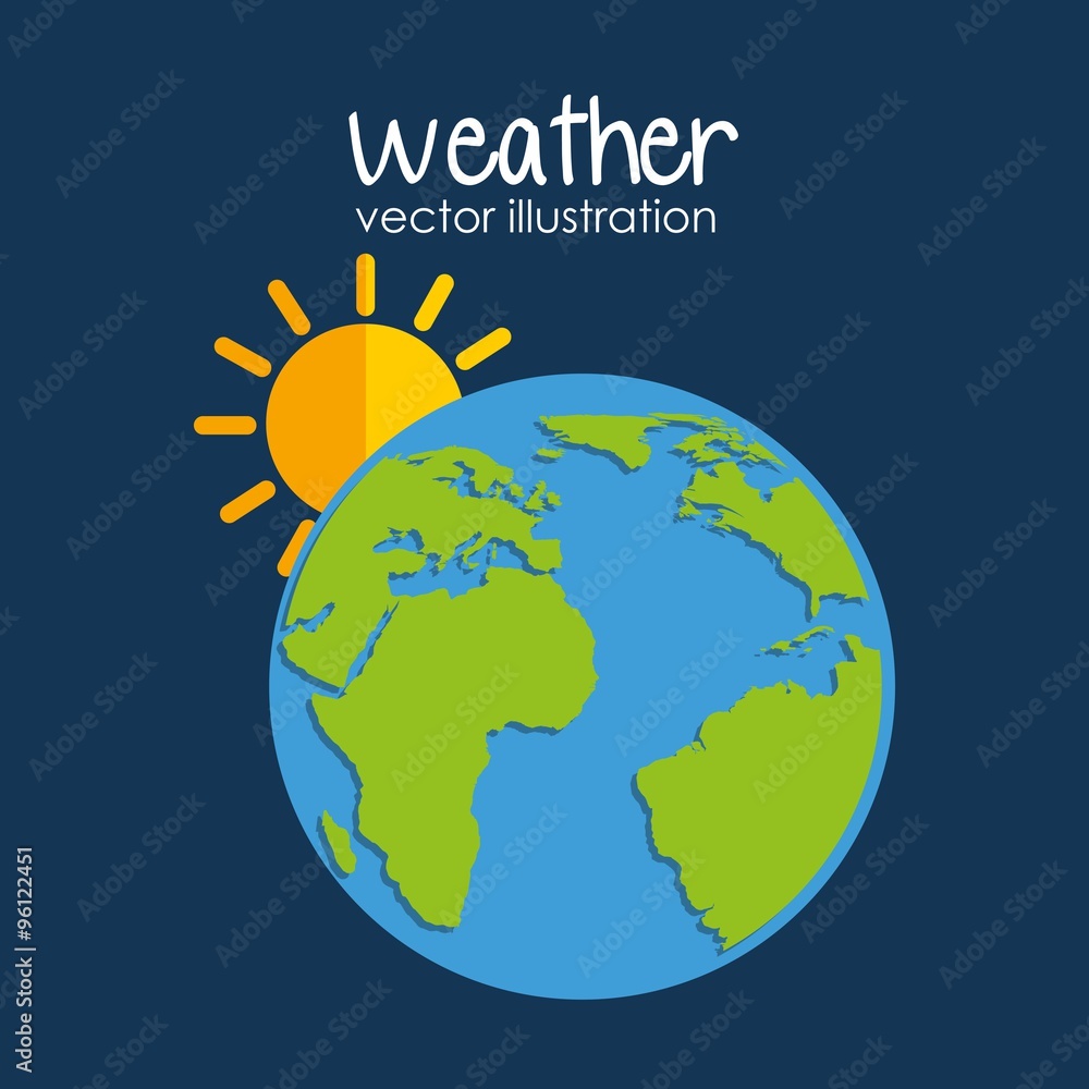 Naklejka premium earth planet climate design