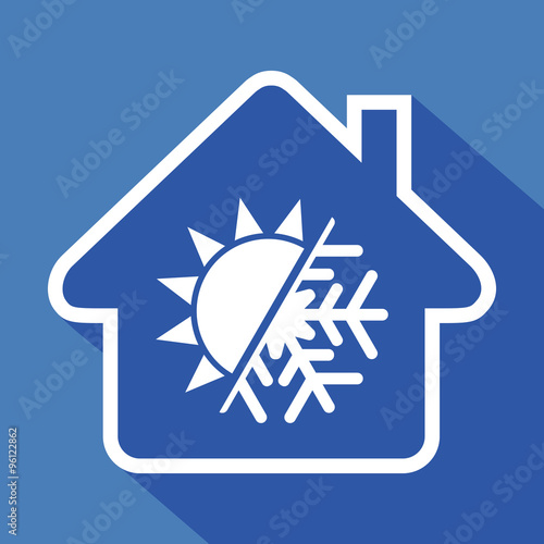 Logo maison et régulation température.
