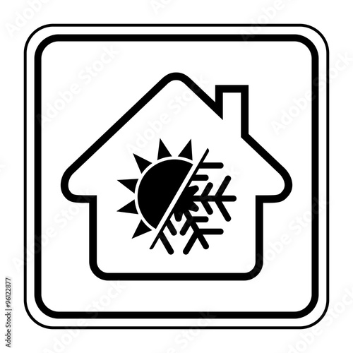 Logo maison et régulation température.