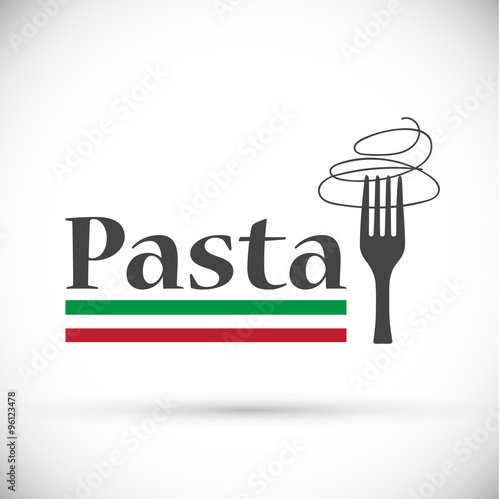 Vector logo Italian pasta