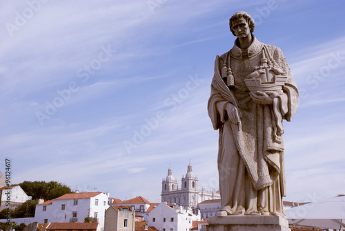 Portugiesische Statue in Lissabon