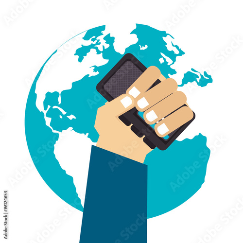 Mass media news graphic 