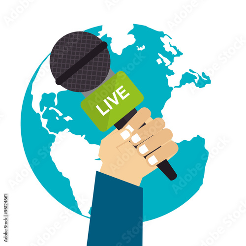 Mass media news graphic 