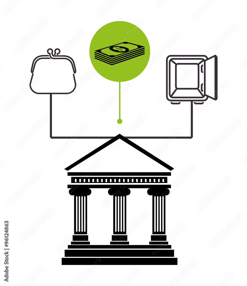 Bank, money and online payment Bank, money and online payment