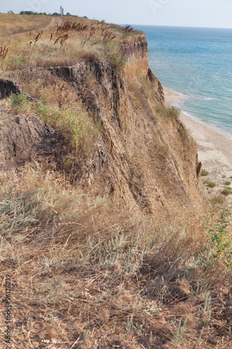 Foto Clay steep coastline