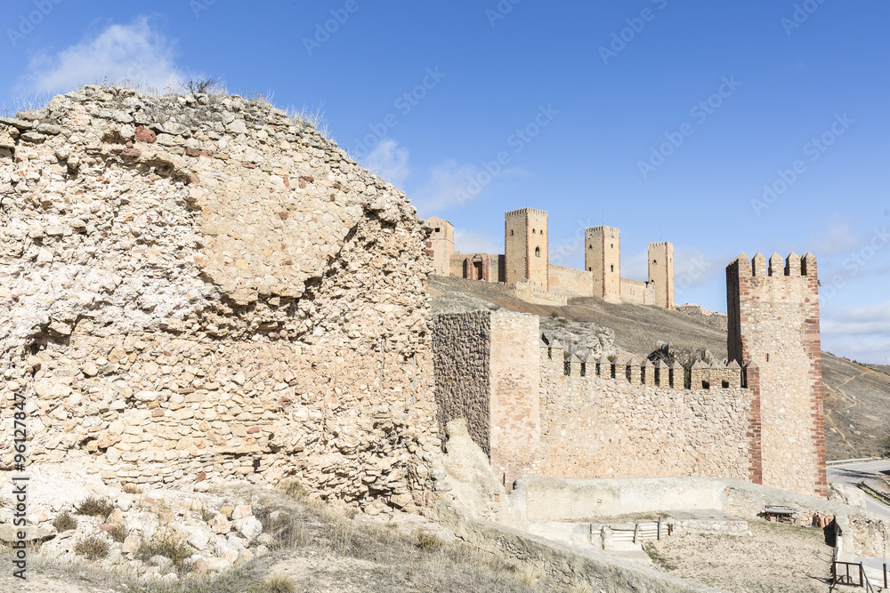 ancient castle of Molina de Aragón city, Guadalajara, Spain