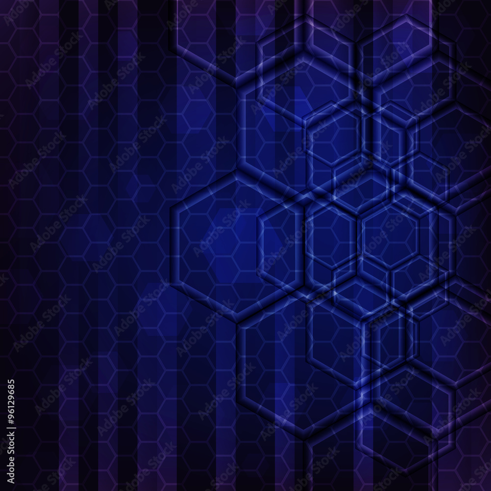 Abstract vector background with hexagons Abstract vector background with hexagons