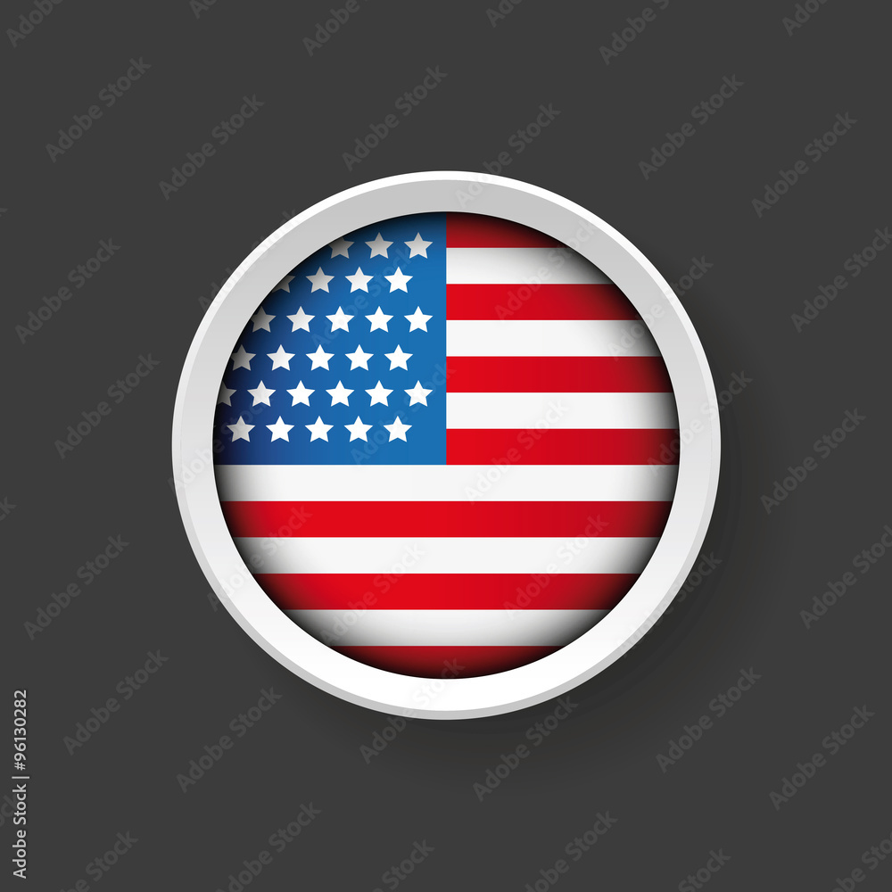 USA flag vector USA flag vector