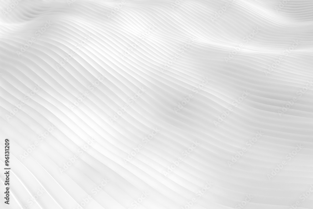 White snowy surface hills or white dunes - wavy abstract landscape background