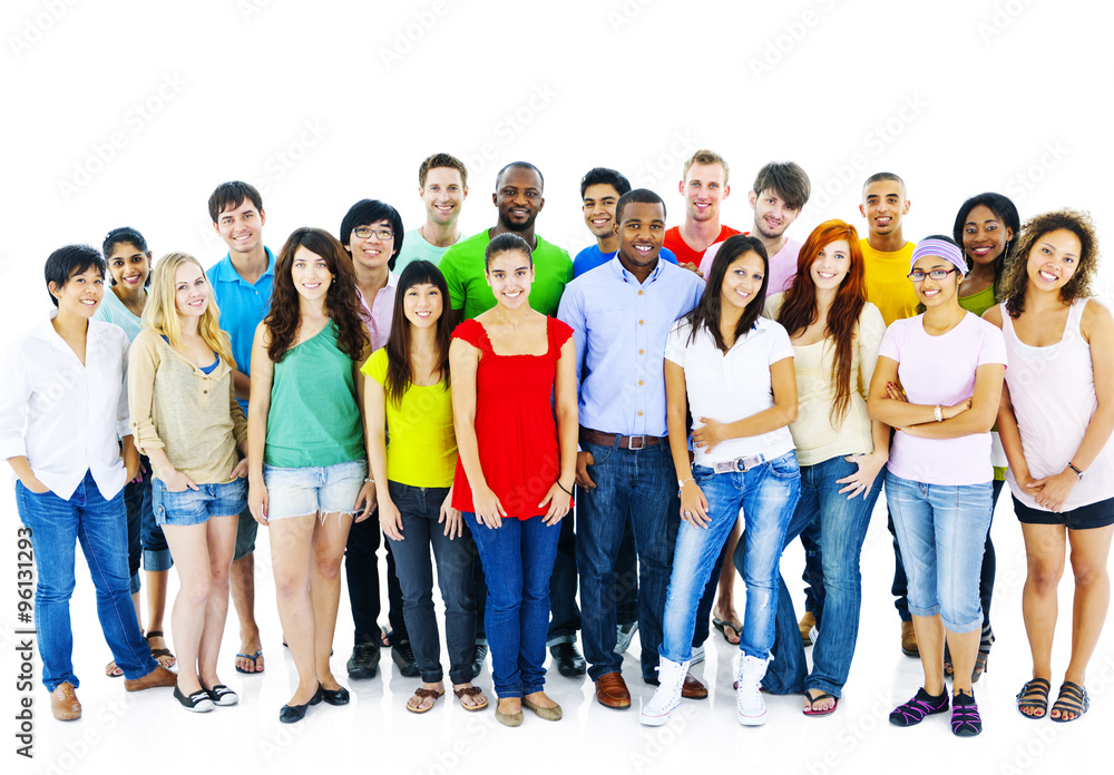 large Group of Student Community People Concept